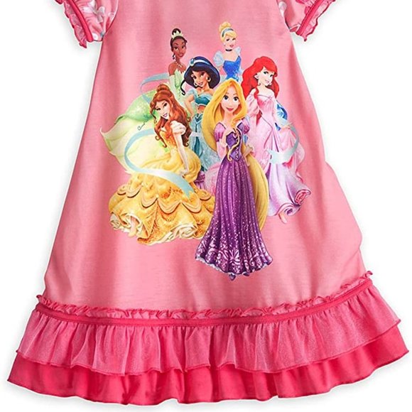Disney Store Nightshirt Princess W/Organza Ruffle - Picture 2 of 2